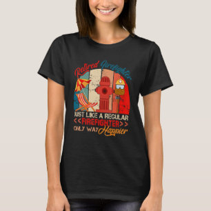 Vintage Retro Retired Firefighter Definition Only  T-Shirt