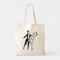 1920s Vanity Fair Illustration of Dancing Couples Tote Bag by