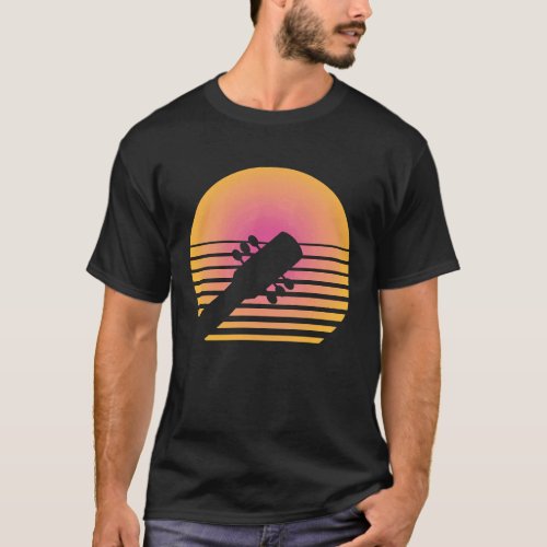 Vintage Retro Rock &amp; Roll Music and Guitar Lover   T-Shirt