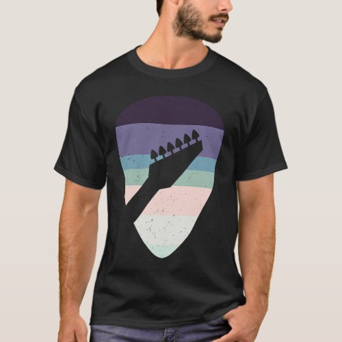 Vintage Retro Rock & Roll Music and Guitar Lover T-Shirt