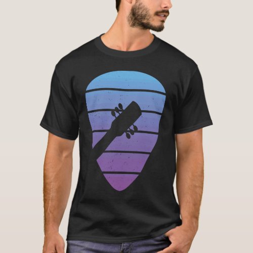 Vintage Retro Rock & Roll Music and Guitar Lover T-Shirt