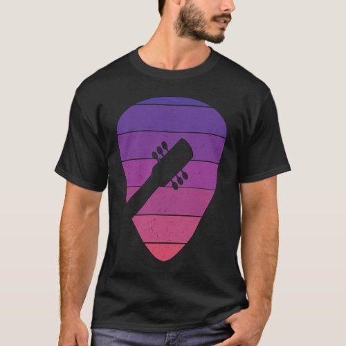 Vintage Retro Rock &amp; Roll Music and Guitar Lover   T-Shirt