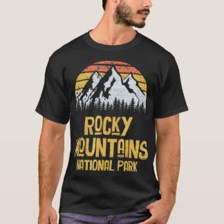 Vintage Retro Rocky Mountains National Park T-Shirt