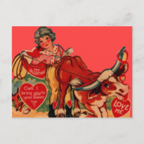 Vintage Retro Rodeo Valentine Card