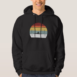 Vintage Retro Rowing Heartbeat Crew Team Hoodie