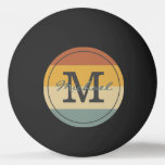 Vintage Retro Rustic Name Initials Personalized   Ping Pong Ball at Zazzle