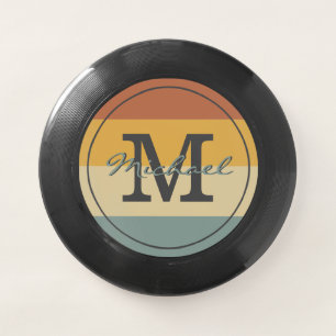 Vintage retro rustic name initials personalized Wham-O frisbee