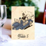 Vintage Retro Rustic Old Style Comic Book Wedding Table Number
