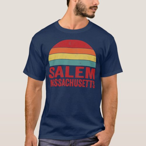 Vintage Retro Salem Massachusetts  T_Shirt