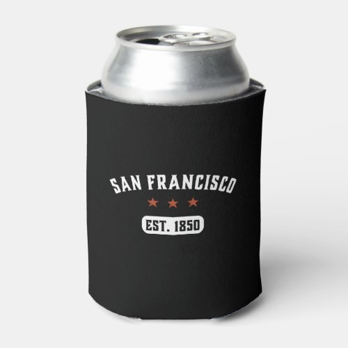 Vintage Retro San Francisco City California USA Can Cooler