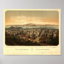 Vintage Retro San Francisco Map