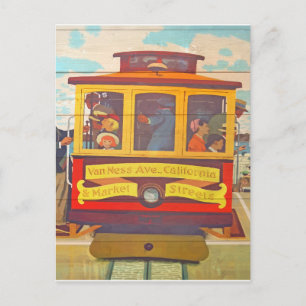 Vintage Retro San Francisco Travel Tourism Postcard