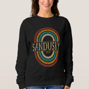 Vintage Retro Sandusky Ohio OH Souvenirs Sweatshirt