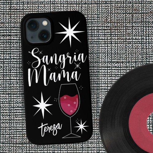 Vintage Retro Sangria Mama Custom iPhone 13 Case