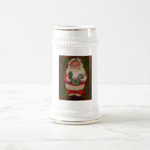 Vintage Retro Santa Claus Beer Stein