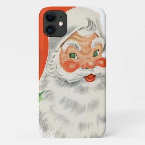 Vintage Retro Santa Claus iPhone 11 Case