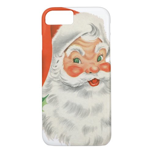 Vintage Retro Santa Claus iPhone 87 Case