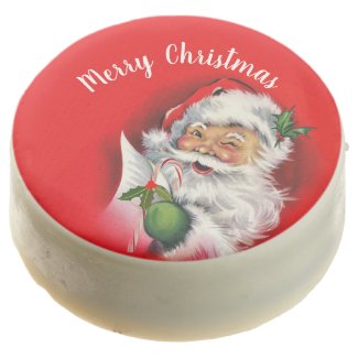 Vintage Retro Santa Claus Delicious 