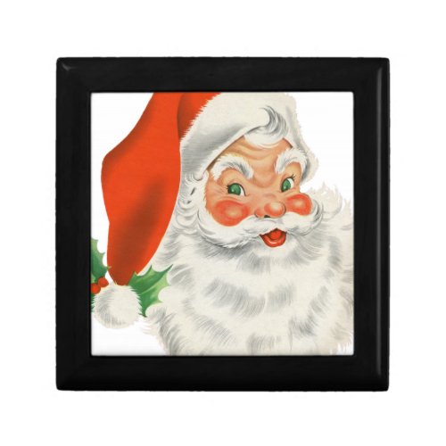 Vintage Retro Santa Claus Keepsake Box