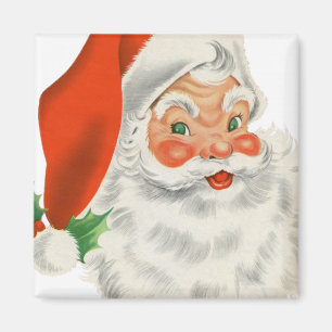 Vintage Retro Santa Claus Magnet