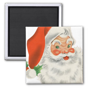 Vintage Retro Santa Claus Magnet