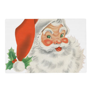 Vintage Retro Santa Claus Placemat