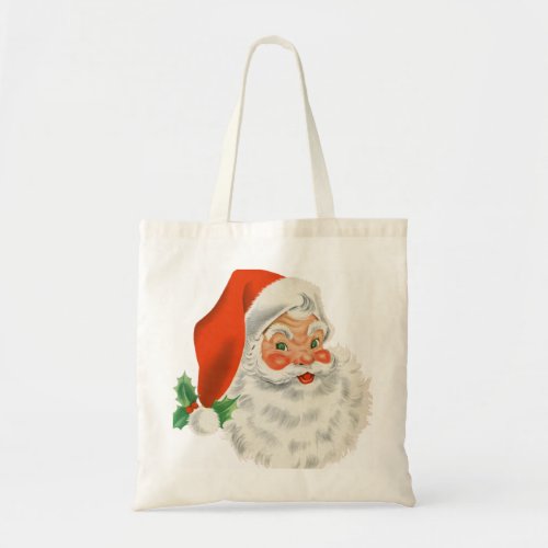 Vintage Retro Santa Claus Tote Bag