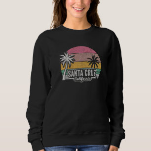 Vintage Retro Santa Cruz California Beach Sunset Sweatshirt