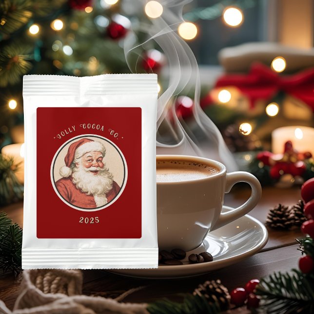 Vintage Retro Santa  Hot Chocolate Drink Mix (Creator Uploaded)