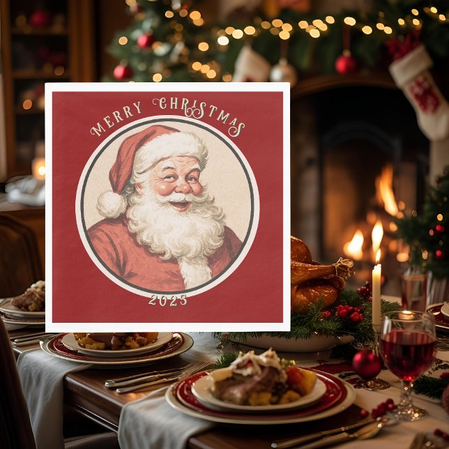 Vintage Retro Santa  Napkins (Creator Uploaded)