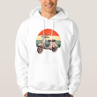 vintage, retro, scooter, mofa, spoon, scooter hoodie