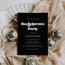 Vintage retro script Bachelorette Party