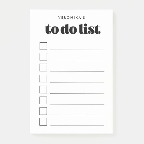 Vintage retro script to do list post_it notes