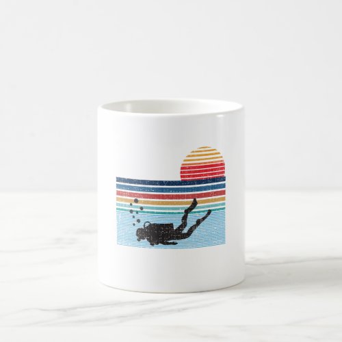 Vintage Retro Scuba Diving Gifts For Scuba Diver Coffee Mug