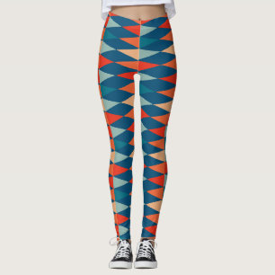 Vintage retro seamless patterns leggings