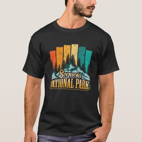 Vintage Retro Sequoia National Park T_Shirt