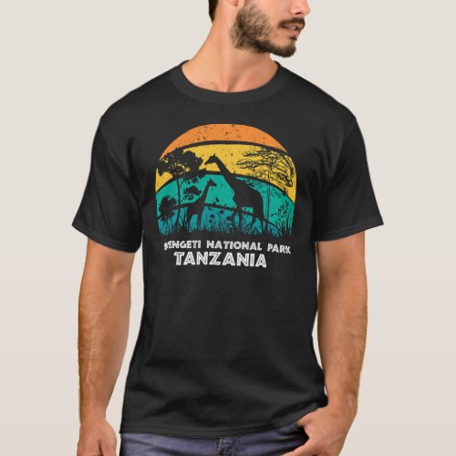 Vintage Retro Serengeti National Park Classic T_Sh T_Shirt