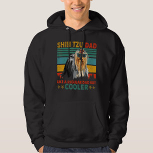 Vintage Retro Shih Tzu Dad Regular Dad Cooler Coo Hoodie
