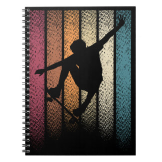 Vintage Retro Skateboarding Notebook