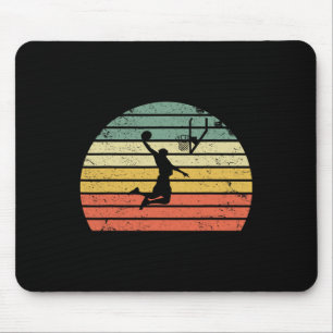 Vintage Retro Sketll Dunk Sunset Colorful Mouse Pad