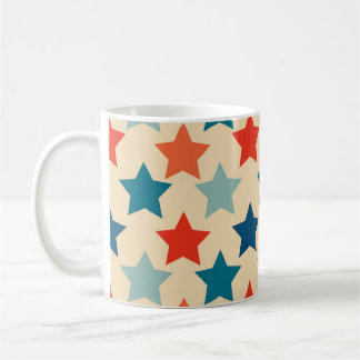 Vintage Retro Stars Hippie Boho Funky Colorful Coffee Mug