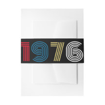 Vintage Retro Stripe 1976 50th birthday or Reunion