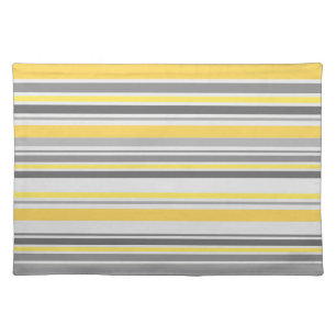 Vintage Retro Stripes Pattern Placemats #2