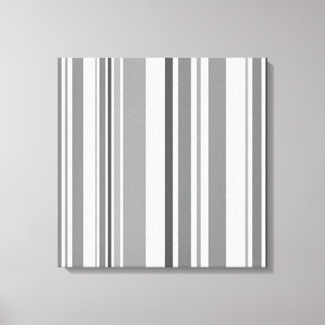 Vintage Retro Stripes Pattern Wrapped Canvas #3 Print (Front)