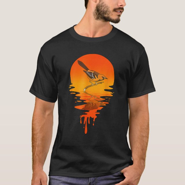 Vintage Retro Style Baltimore Oriole T-Shirt (Front)