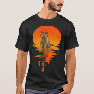 Vintage Retro Style British Shorthair Cat T-Shirt
