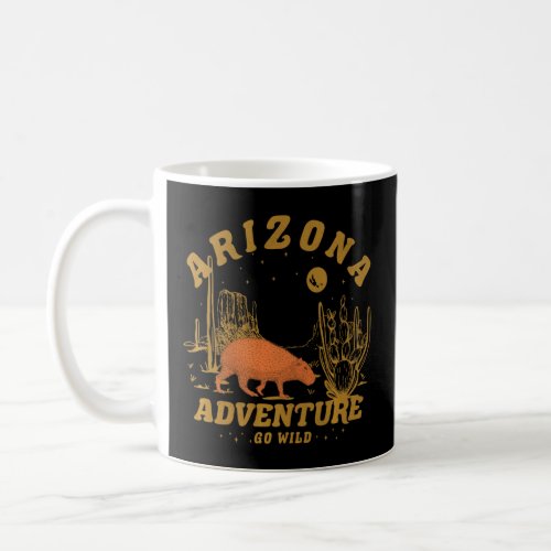 Vintage Retro Style Desert Mountain Arizona Cactus Coffee Mug