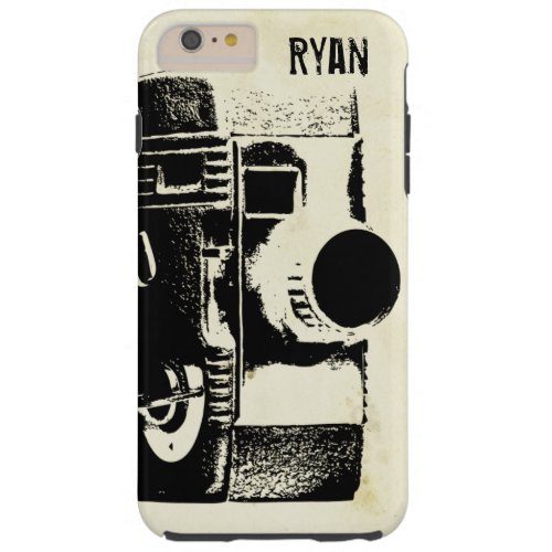 Vintage Retro Style Film Movie Camera Tough iPhone 6 Plus Case