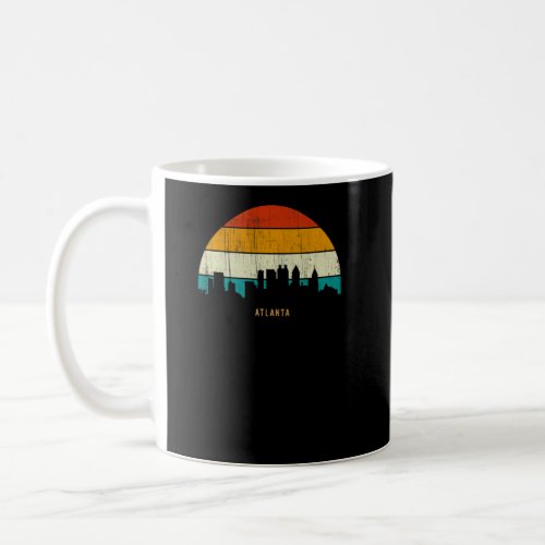 Vintage Retro Style Georgia City skyline cityscape Coffee Mug