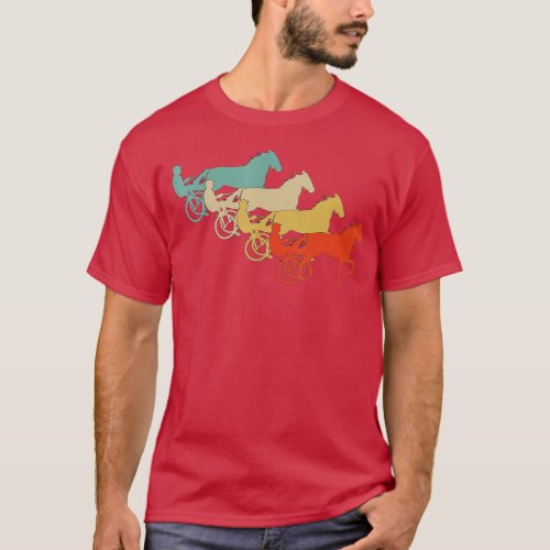 Vintage Retro Style Horses Harness Racing Equitati T_Shirt